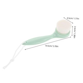 TOVINANNA Manual Face Brush Set 2pcs Soft Face Cleansing Brush for Gentle Exfoliation and Makeup Removal