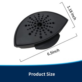 Replacement Coffee Drip Tray Compatible with Keurig 2.0 K300 K500，Bottom Tray Replacemen parts (Black) (K300 K500)