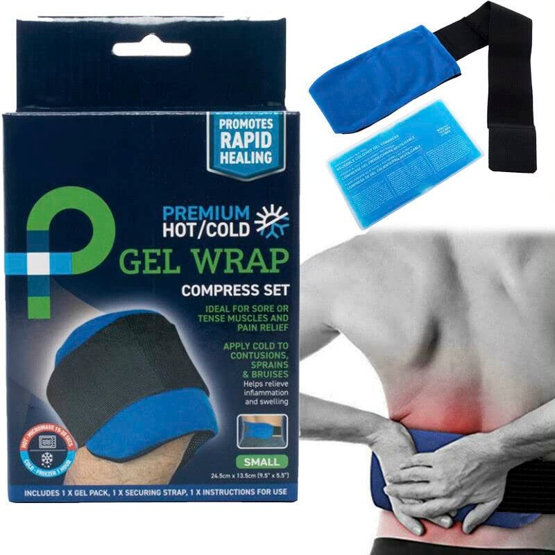 1x/2x Reusable Hot/Cold Gel Wrap Pack Therapy Relief Heat Set