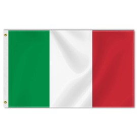 3×5 FT Italy Flag, Large 75D Italian National Outdoor Banner,Decor For Patio Garden With Brass Gromment
