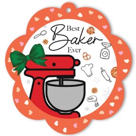 BlinkWishes Bakers Christmas Ornament, Baking Ornament for Christmas Tree, for Cooker, Pastry Chef, Mom, Baker, Keepsake Xmas Tree Hanging Home Kitchen Decor