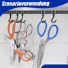 Keukenket Magnetic Hooks, Extra Strong, Black, Neodymium Magnet with Hooks,