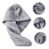 Baluue Hair Bonnets 2pcs Absorbent Hair Drying Cap Soft Microfibre