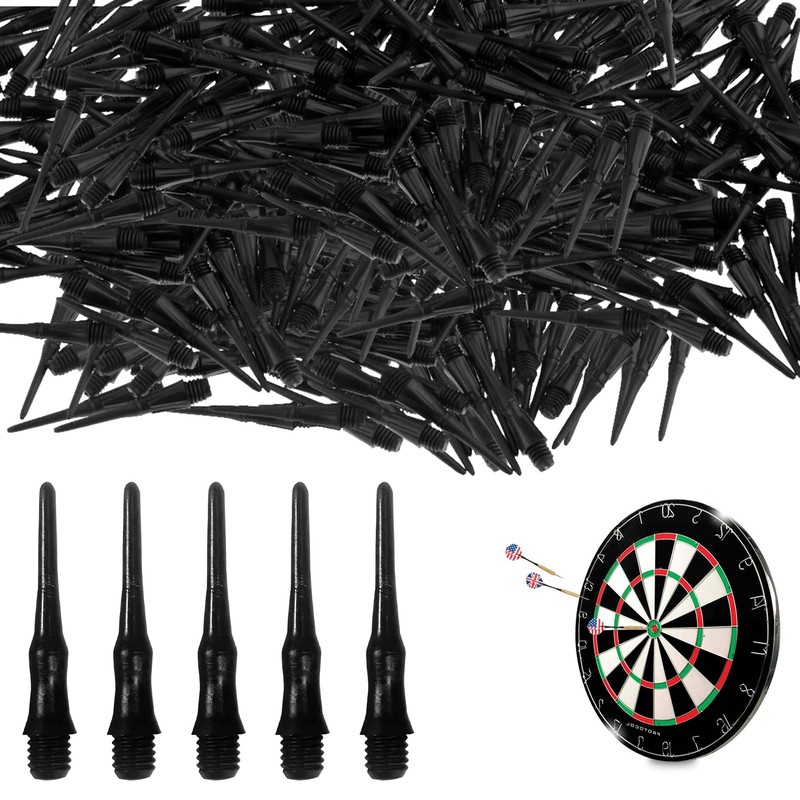 DONOONIS Pack of 200 Dart Tips, Plastic Replacement Tips, Soft