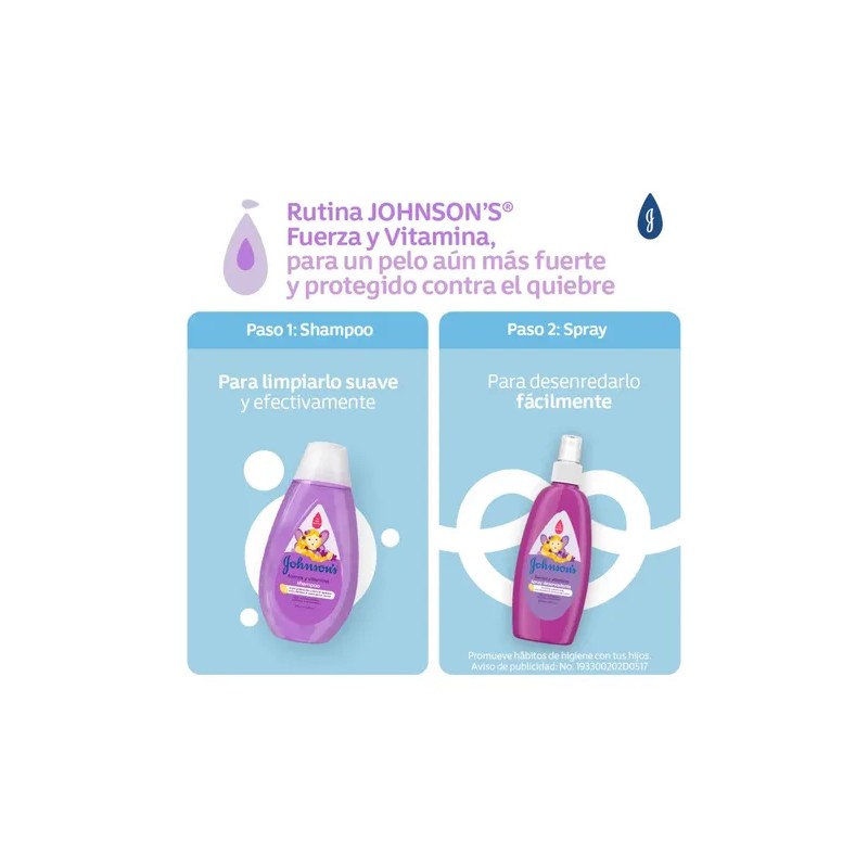 Shampoo Johnsons Fuerza y Vitamina 200 ml