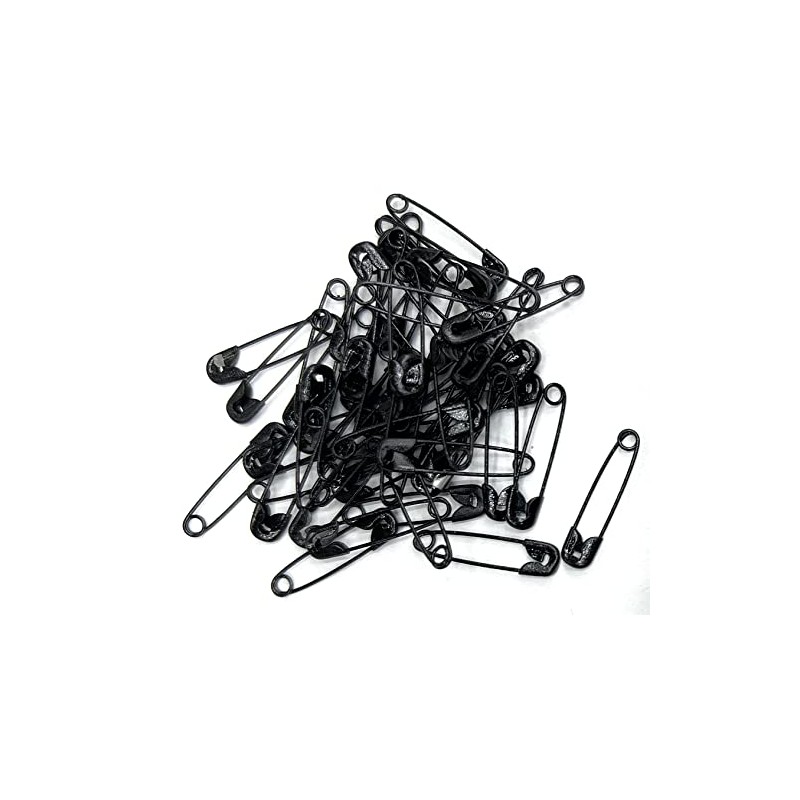 Black Safety PINS Assorted Size's 00-3/4'' 50pcs