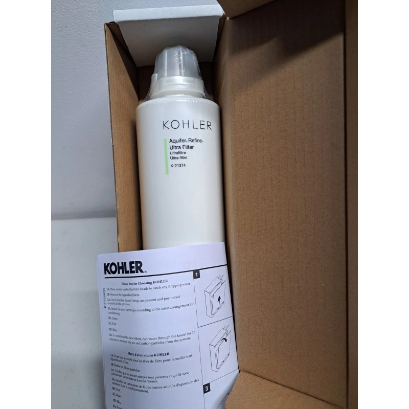 Kohler K21374-NA Aquifer Refine UF REPLACEMENT Filter Cartridges BRAND NEW