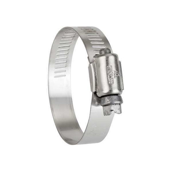 Hose Clamp, 1/2 to 1-1/4In, SAE 12, SS, PK10