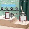 Dujelixa 10pcs Miniature Toggle Switch Electronic 3Pin 2Position MTS-102 Self