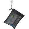 Bolsa de Ducha Portátil de Malla con Ventosa y Cremallera
