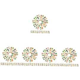 LIFKOME 150sheets Shamrock Temporary Face Stickers for Boy Girl and Adults Easy to Apply and Remove for Patrick's Day Parties and Decorations Ages