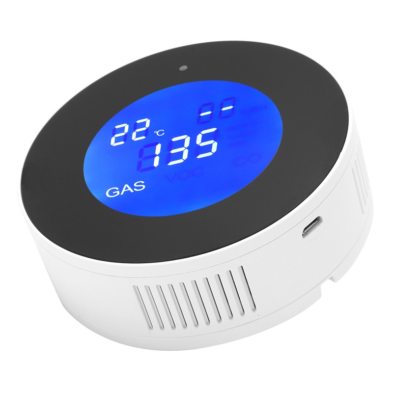 WIFI Natural Gas Detector Alarm WallMounted Leakage Sniffer AC