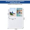 320 Pockets A5 Binder Inserts, JIQEZNL Premium 4 Pocket Card