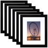 BESCRCL 8x10 Picture Frame Black Set of 6, Display Pictures