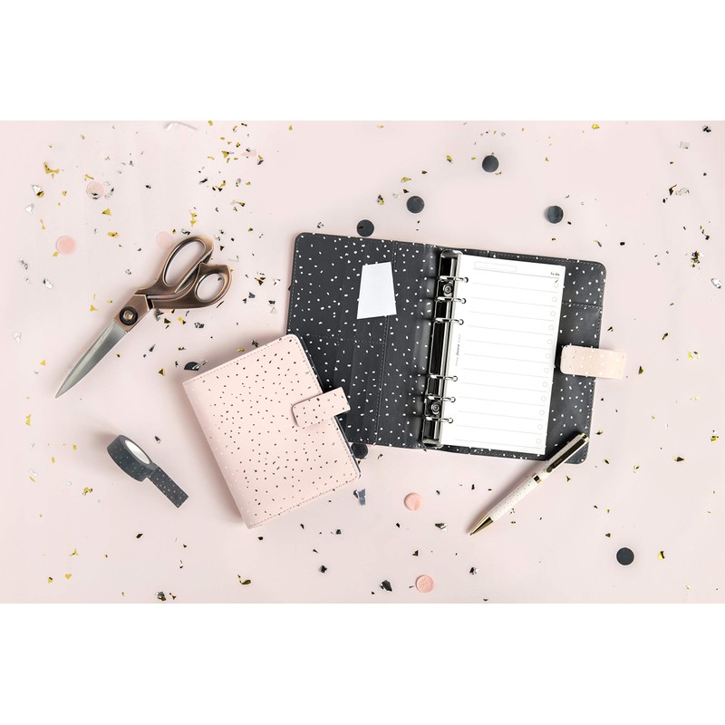 Filofax Confetti Ballpoint Pen - Rose Quartz, 132707, black