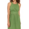 bestmobilephonecases Women's Halter Neck Empire Waist Linen Blend Midi Summer