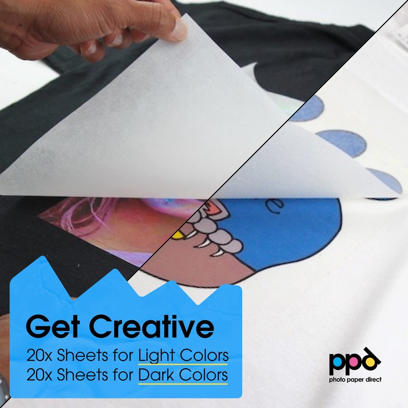 PPD 15 x A4 Inkjet Premium Transfer Paper for Light