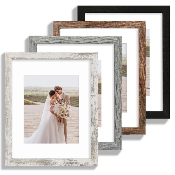 Hongkee 11x14 Picture Frame Set of 4, Made of Glass