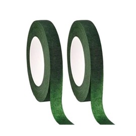 Fengshengli 2 Rolls Florist Stem Tape Floral Wrap Green Floristry Supplies Bouquet Tape for Bouquet Stem Wrapping and DIY Handcrafts