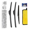 HODEE 3 wipers 26"+17"+14" Colour Front Wiper Blades Replacement for
