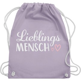 Shirtracer - Gym Bag Backpack - Valentine's Day - Bags - Favourite Person Lettering, 06 Pastel Purple, Unit size