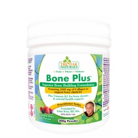 🇨🇦 200g Tristar Naturals Bone Supremacy, Superior Bone Building Formulation, Featuring 2750 mg of Peptan Hydrolyzed Collagen + K2, Natural Berry Flavour, European Certified Collagen, Grass Fed, Made in Canada