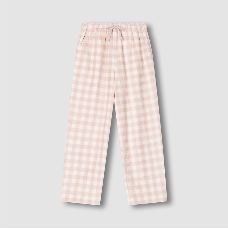 JAJU [JAJU/자주] 여 극세사 패턴 파자마 팬츠 4종택1 [JAJU] Women's