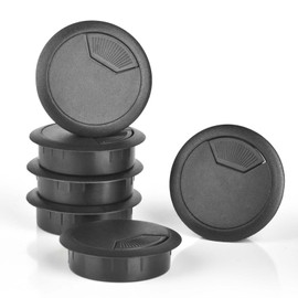 6 PCS Desk Cable Grommet 2 Inch/50mm Adjustable Cable Cord Grommet Cable Hole Cover Desk Hole Grommet for Managing and Hiding Desk/Table Cable Cord