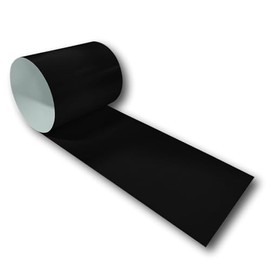 Eagle 1: 24 Gauge KYNAR 500 Sheet Metal Flashing Rolls-10 FT Long-Heavy Duty Pre-Finished Rolls-Commercial Grade-Roofing Flashing, Fascia Cover, Coping Cap-Multiple Sizes (12" x 10 FT, Deep Black)