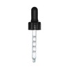 NuVape.net Graduated Measurement Marked Glass Dropper Closure Black (for 1