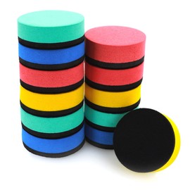 Cobee Magnetic Whiteboard Eraser, 12 Pieces Dry Eraser with Thick Felt Pad, Colorful Dry Erase Eraser for Cleaning Dry Erase Boards(5 x 5 x 1.9 cm)