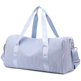 Sports Gym Bag with Shoes Compartment, Travel Duffle Bag for Women Men Carry On Weekender Bags with Dry Wet Separated Pocket Overnight Tote Personal Item Bags for Travel Yoga Dance