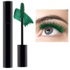 Waterproof green eyelashes - Colorful, Smudge-proof, 4D Silk Fiber Lash,