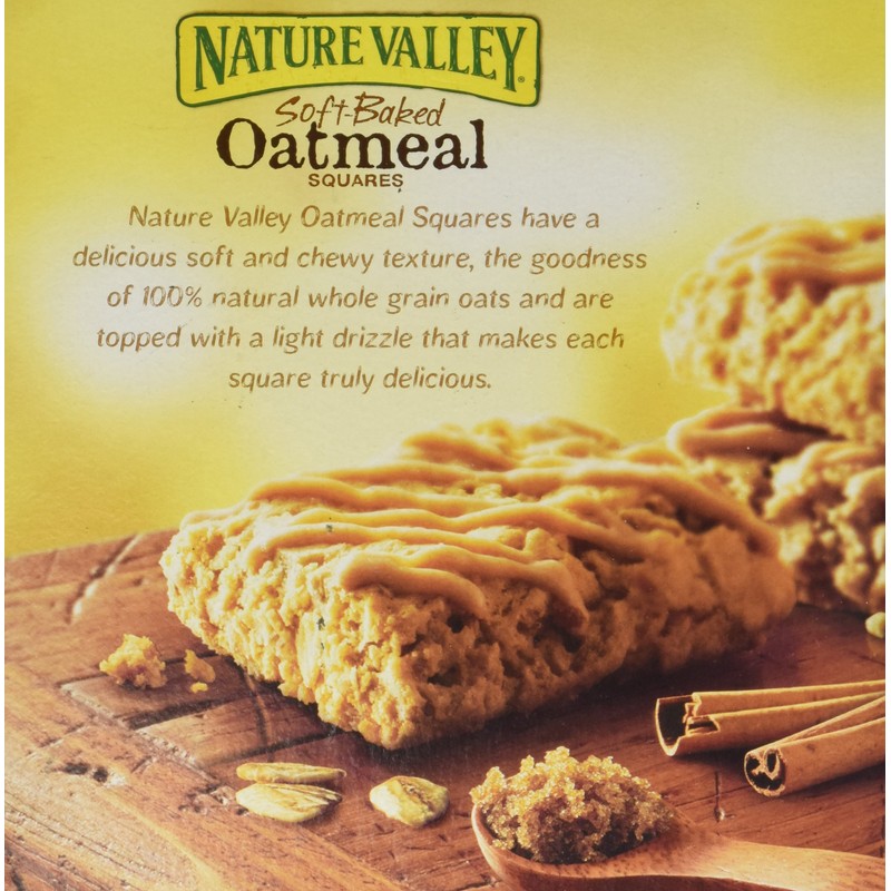 Nature Valley, Soft Baked Oatmeal Squares, Cinnamon Brown Sugar, 7.44oz