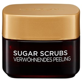 L'Oréal Paris Face and Lip Scrub with Sugar and Cocoa Butter, Sugar Scrubs Pampering Scrub, 1 x 50 ml