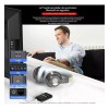 Transmisor Receptor Bluetooth 5.0 QYJU Aux Jack 3.5mm Negro Para