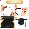 DPKOW Graduation Cap & Firm Anti-fall HairBand Headband for Adult,