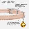 CollarDirect Leather Cat Collar with Bell - Kitten Collar, Small