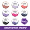Enfusia Bath Bomb Sampler-8 Pack Individually Wrapped Variety Pack.Vegan, Natural,