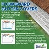 FlowGuard USA Made Professional DIY 5 Inch 50-Year Gutter Cover