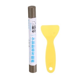HARFINGTON Wood Filler Sticks Wood Furniture Scratch Repair Filler Sticks Furniture Touch Up Markers with Yellow Scraper for Wood Holes Wood Floor Table Door Cabinet, English Gray
