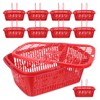 SEWOART Mini Fruit Basket with Lid 8.46X5.70X3.14In Plastic Berry Picking