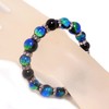 [Stone jewelry japan] Luminous Kerama Firefly Glass 12mm Black Onyx