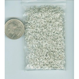 unknown Jump rings non soldered 1 Ounce Silver Plated Jump Rings Not Soldered 4mm