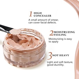 Concealer Full Coverage for Mature Skin - Eye Concealer Concealer Full Coverage Lasting Perfection Concealer for All Skin (#Honey, 12ml)