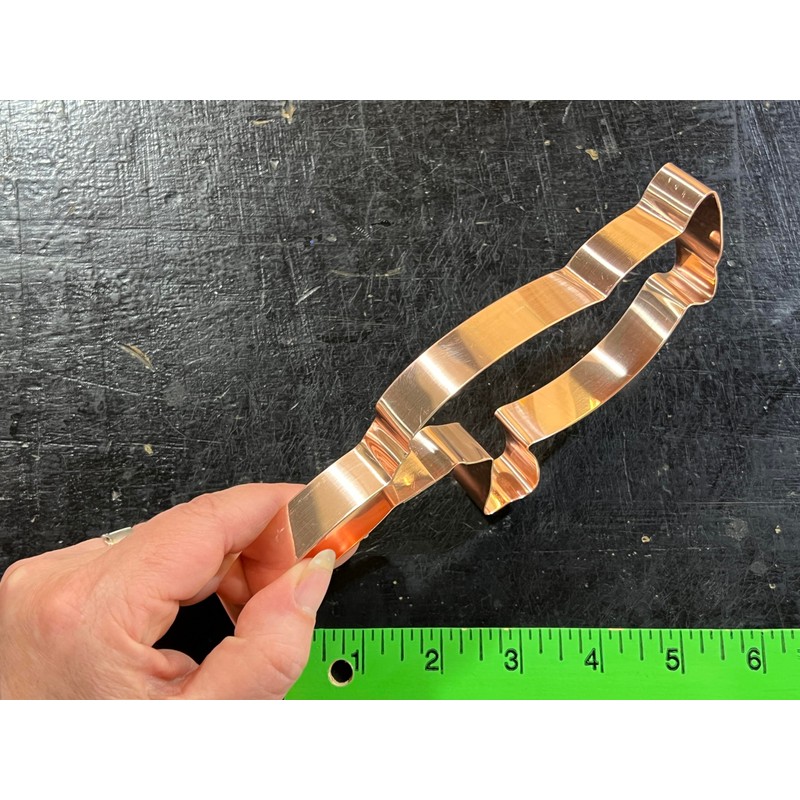 Cardinal Figurine Bird Cookie Cutter - Handcrafted Copper Cardinal Cookie