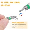 sourcing map 5pcs Hex Screwdriver Bit H2 1/4" Hex Shank