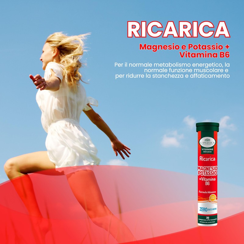 L'Angelica Vitamine e Sali Minerali, Magnesio e Potassio + Vitamina