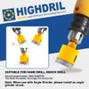 Dry Diamond Core Drill Bit,HIGHDRIL 5Pcs Diameter 10mm 3/8" with
