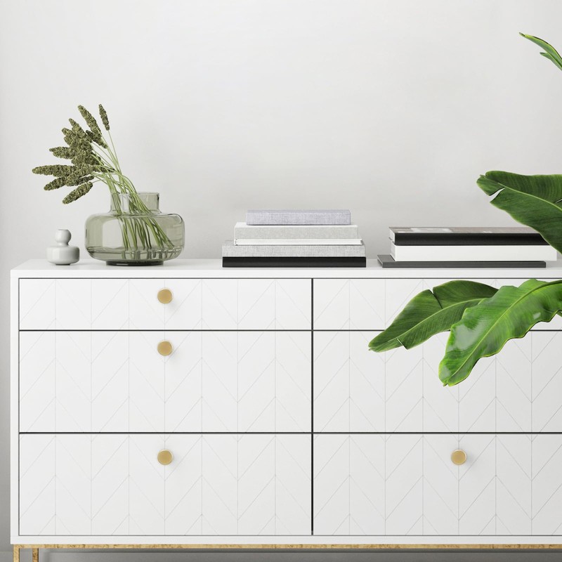 BUKOBYHE JDUS10-BBK-2 2 Pack Kitchen Cabinet Knobs Brushed Gold Cabinet